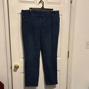 Ruby Rd. Dark Blue Straight Leg Jeans